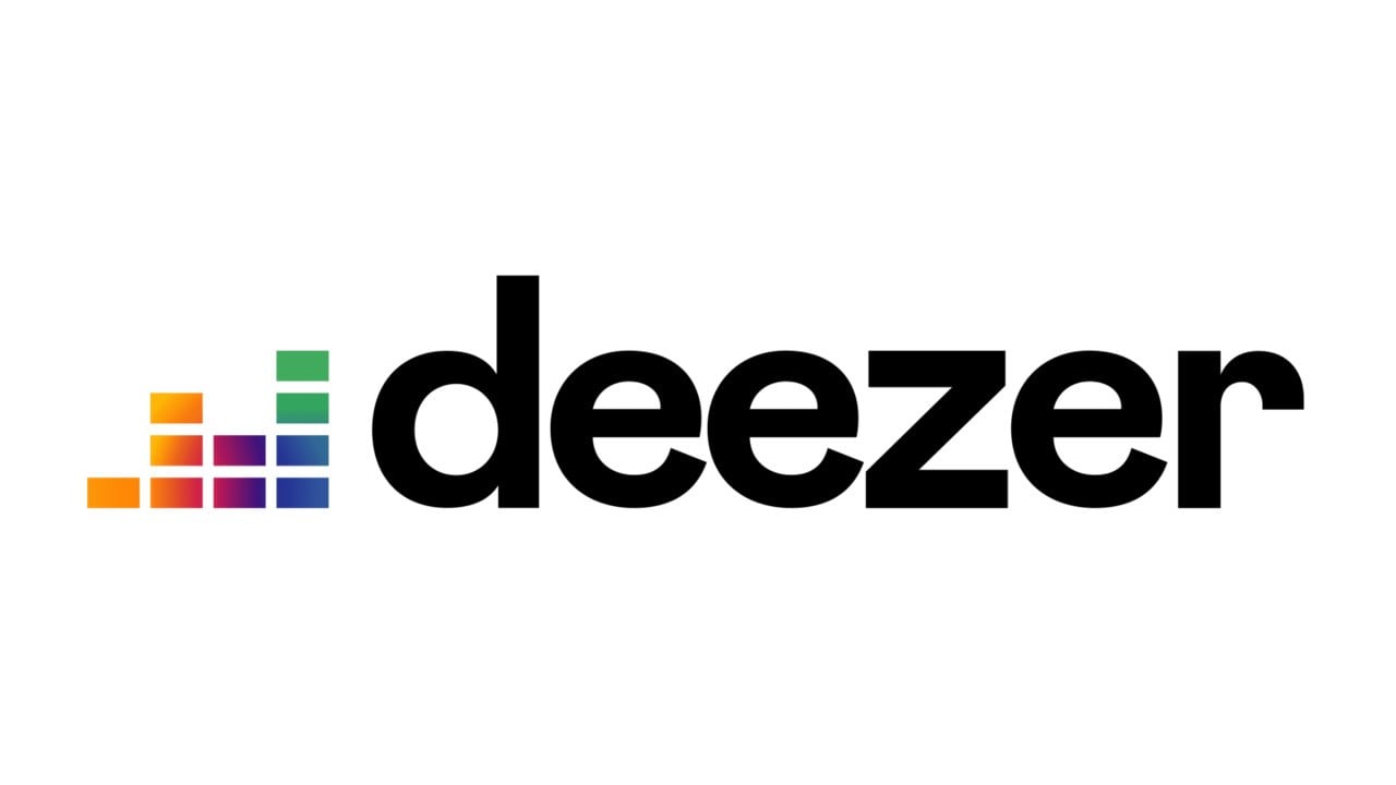 Deezer logo on purple background