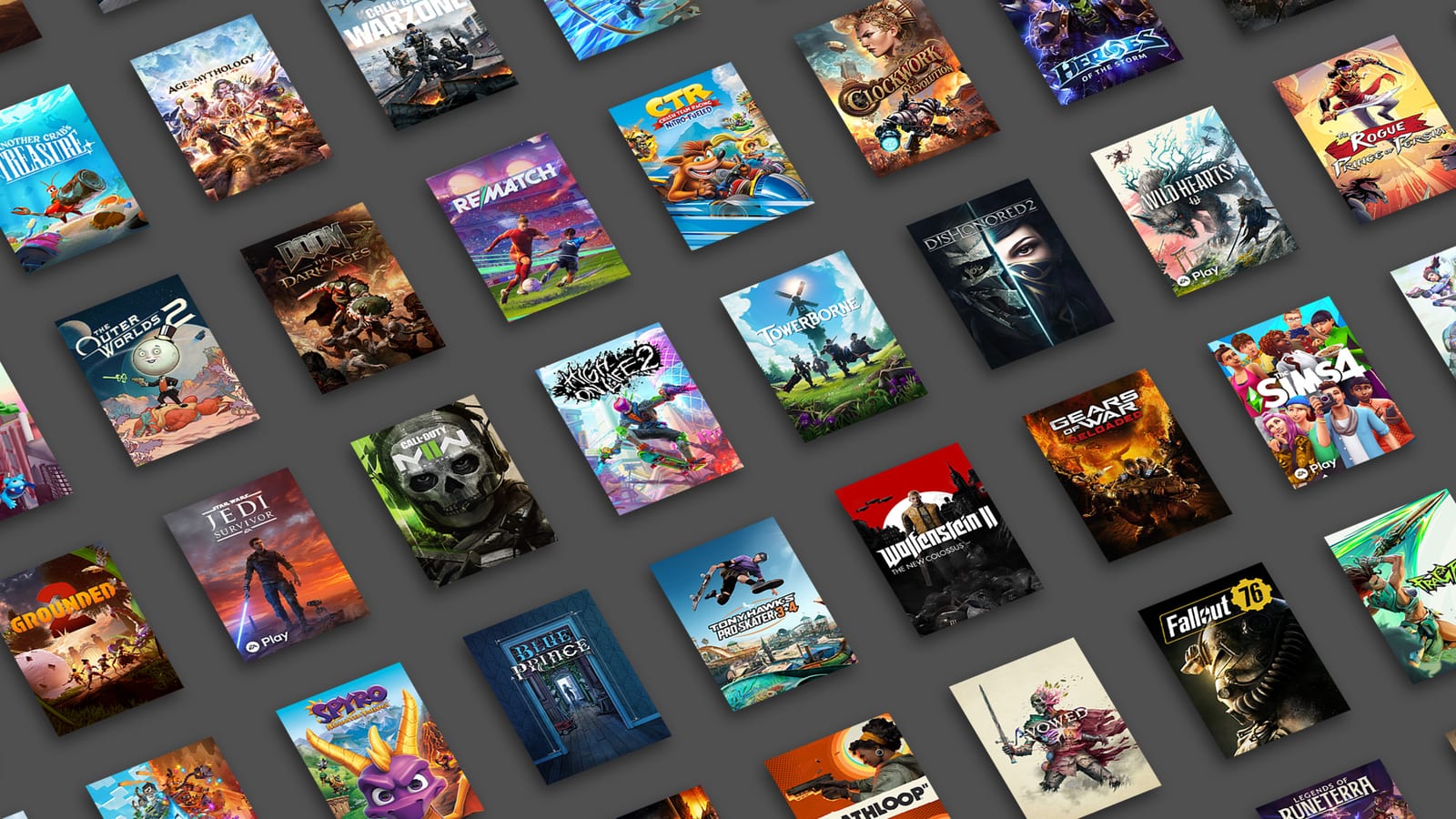 Xbox Game Pass video game collection